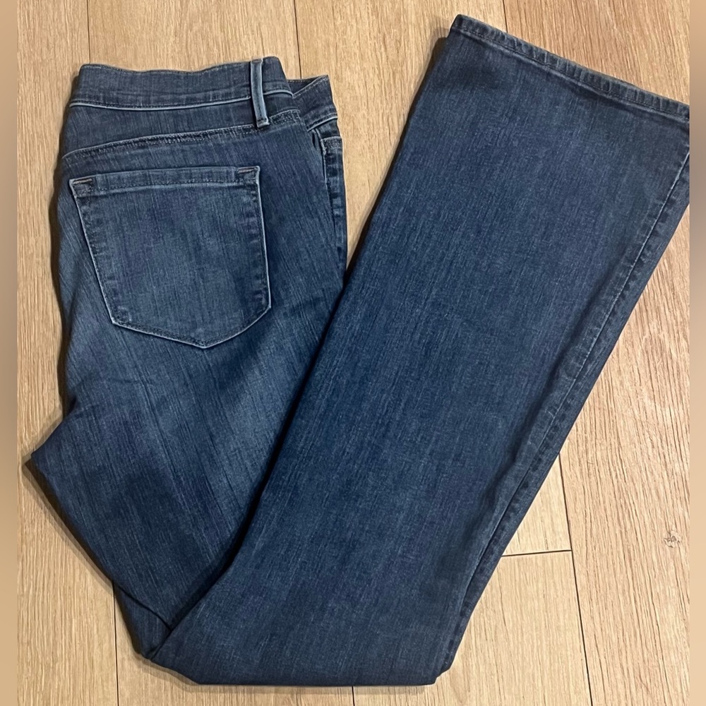 Loft Mid-Rise Flare Bottom Jeans, Size 10